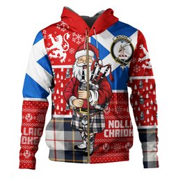 ScotsTee Shop Scottish MacRae of Conchra Modern Clan Crest Tartan Hoodie Scotland Christmas Santa