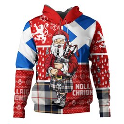 ScotsTee Shop Scottish MacRae of Conchra Modern Clan Crest Tartan Hoodie Scotland Christmas Santa