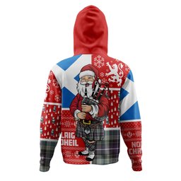 ScotsTee Shop Scottish MacKellar Weathered Clan Crest Tartan Hoodie Scotland Christmas Santa