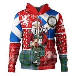 ScotsTee Shop Scottish Porteous Ancient Clan Crest Tartan Hoodie Scotland Christmas Santa