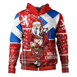 ScotsTee Shop Scottish Ramsay Angus & Mearns Ancient Clan Crest Tartan Hoodie Scotland Christmas Santa
