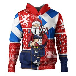 ScotsTee Shop Scottish Pearson Modern Clan Crest Tartan Hoodie Scotland Christmas Santa