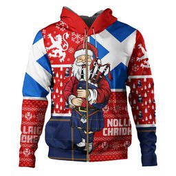 ScotsTee Shop Scottish Pearson Modern Clan Crest Tartan Hoodie Scotland Christmas Santa