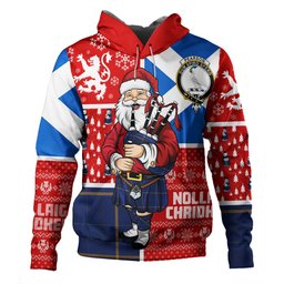 ScotsTee Shop Scottish Pearson Modern Clan Crest Tartan Hoodie Scotland Christmas Santa