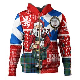 ScotsTee Shop Scottish Reid (Mill City) Ancient Clan Crest Tartan Hoodie Scotland Christmas Santa