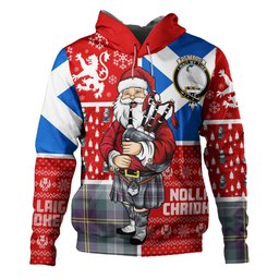 ScotsTee Shop Scottish Porteous Weathered Clan Crest Tartan Hoodie Scotland Christmas Santa