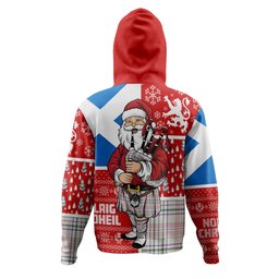 ScotsTee Shop Scottish Shaw Women's Dress Modern Clan Crest Tartan Hoodie Scotland Christmas Santa