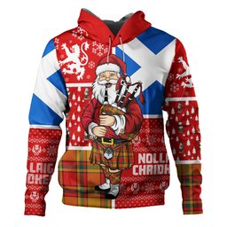 ScotsTee Shop Scottish Scrimgeour of Glassary Modern Clan Crest Tartan Hoodie Scotland Christmas Santa