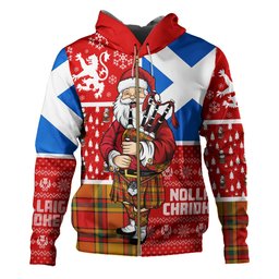ScotsTee Shop Scottish Scrimgeour of Glassary Modern Clan Crest Tartan Hoodie Scotland Christmas Santa