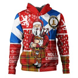 ScotsTee Shop Scottish Scrimgeour of Glassary Modern Clan Crest Tartan Hoodie Scotland Christmas Santa