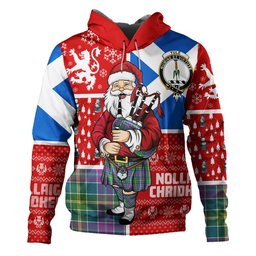 ScotsTee Shop Scottish Yule Ancient Clan Crest Tartan Hoodie Scotland Christmas Santa