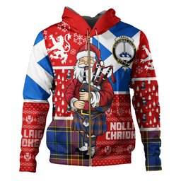 ScotsTee Shop Scottish Traill (Trayle) Modern Clan Crest Tartan Hoodie Scotland Christmas Santa