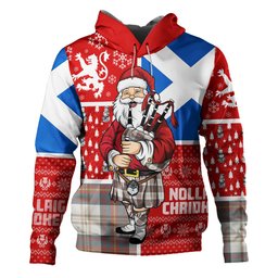ScotsTee Shop Scottish Walker Dress Weathered Clan Crest Tartan Hoodie Scotland Christmas Santa