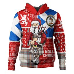 ScotsTee Shop Scottish Walker Dress Weathered Clan Crest Tartan Hoodie Scotland Christmas Santa