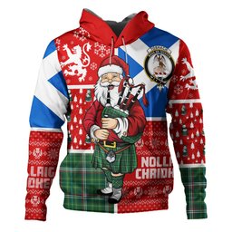 ScotsTee Shop Scottish Toshach Modern Clan Crest Tartan Hoodie Scotland Christmas Santa