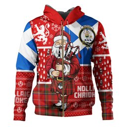 ScotsTee Shop Scottish Murray Plaid Artifact Modern Clan Crest Tartan Hoodie Scotland Christmas Santa