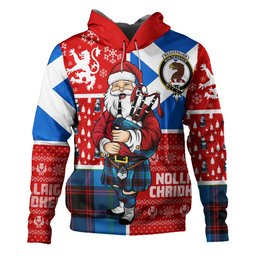 ScotsTee Shop Scottish Wedderburn Clan Crest Tartan Hoodie Scotland Christmas Santa