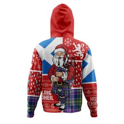ScotsTee Shop Scottish Yule Modern Clan Crest Tartan Hoodie Scotland Christmas Santa