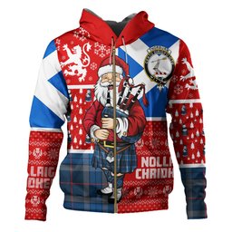 ScotsTee Shop Scottish Thorburn (Thurburn) Modern Clan Crest Tartan Hoodie Scotland Christmas Santa