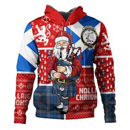 ScotsTee Shop Scottish Thorburn (Thurburn) Modern Clan Crest Tartan Hoodie Scotland Christmas Santa