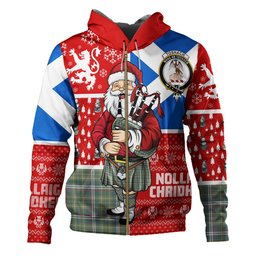 ScotsTee Shop Scottish Toshach Weathered Clan Crest Tartan Hoodie Scotland Christmas Santa