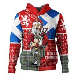 ScotsTee Shop Scottish Toshach Weathered Clan Crest Tartan Hoodie Scotland Christmas Santa