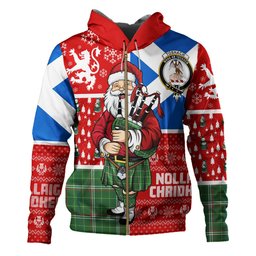 ScotsTee Shop Scottish Toshach Ancient Clan Crest Tartan Hoodie Scotland Christmas Santa