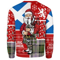ScotsTee Shop Scottish Firth of Tay (Gillies Dress) Ancient Clan Badge Tartan Ugly Christmas Knitted Sweater Scotland Christmas Santa