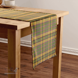 Scottish Blackwood Weathered Clan Tartan Table Runner Clan Tartan Table Runner - Crest Classic Scottish Plaid Tartan Plaid