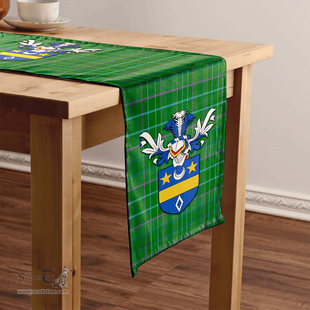 Scottish Blackwood Ancient Clan Tartan Table Runner Clan Tartan Table Runner - Crest Classic Scottish Plaid Tartan Plaid