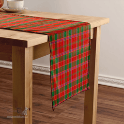 Scottish Cameron of Lochiel #2 (Munro #2) Ancient Clan Tartan Table Runner Clan Tartan Table Runner - Crest Classic Scottish Plaid Tartan Plaid