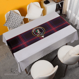 Scottish Braveheart Warrior (Watt #2) Weathered Clan Tartan Table Runner Clan Tartan Table Runner - Crest Classic Scottish Plaid Tartan Plaid