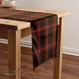 Scottish Braveheart Warrior (Watt #2) Weathered Clan Tartan Table Runner Clan Tartan Table Runner - Crest Classic Scottish Plaid Tartan Plaid