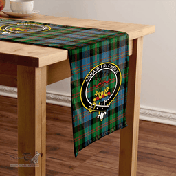 Scottish Cameron of Erracht #3 Ancient 2 Clan Tartan Table Runner Clan Tartan Table Runner - Crest Classic Scottish Plaid Tartan Plaid
