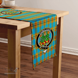 Scottish Carlisle (Carlill) Ancient Clan Tartan Table Runner Clan Tartan Table Runner - Crest Classic Scottish Plaid Tartan Plaid