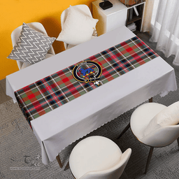 Scottish Bruce of Kinnaird Ancient Clan Tartan Table Runner Clan Tartan Table Runner - Crest Classic Scottish Plaid Tartan Plaid