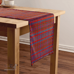 Scottish Campbell of Loudon Plaid Ancient 2 Clan Tartan Table Runner Clan Tartan Table Runner - Crest Classic Scottish Plaid Tartan Plaid