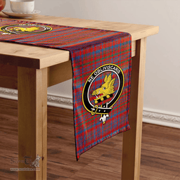 Scottish Campbell of Loudon Plaid Ancient 2 Clan Tartan Table Runner Clan Tartan Table Runner - Crest Classic Scottish Plaid Tartan Plaid