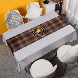 Scottish Campbell Marquis of Lorne Weathered 2 Clan Tartan Table Runner Clan Tartan Table Runner - Crest Classic Scottish Plaid Tartan Plaid