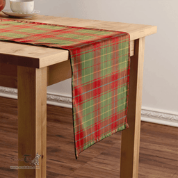 Scottish Burnett of Powis Weathered Clan Tartan Table Runner Clan Tartan Table Runner - Crest Classic Scottish Plaid Tartan Plaid