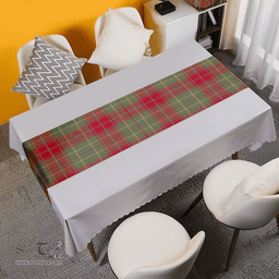 Scottish Burnett of Powis Weathered Clan Tartan Table Runner Clan Tartan Table Runner - Crest Classic Scottish Plaid Tartan Plaid