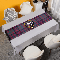 Scottish Cochrane (Cochran) Weathered Clan Tartan Table Runner Clan Tartan Table Runner - Crest Classic Scottish Plaid Tartan Plaid