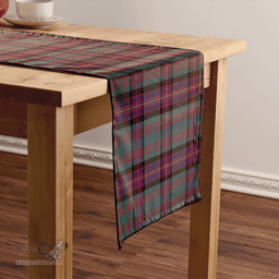 Scottish Cochrane (Cochran) Weathered Clan Tartan Table Runner Clan Tartan Table Runner - Crest Classic Scottish Plaid Tartan Plaid