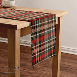 Scottish Bruce of Kinnaird Weathered Clan Tartan Table Runner Clan Tartan Table Runner - Crest Classic Scottish Plaid Tartan Plaid