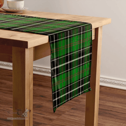Scottish Cleghorn Ancient Clan Tartan Table Runner Clan Tartan Table Runner - Crest Classic Scottish Plaid Tartan Plaid