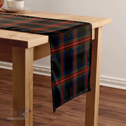 Scottish Braveheart Warrior (Watt #2) Modern Clan Tartan Table Runner Clan Tartan Table Runner - Crest Classic Scottish Plaid Tartan Plaid