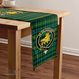 Scottish Campbell of Argyll Ancient 2 Clan Tartan Table Runner Clan Tartan Table Runner - Crest Classic Scottish Plaid Tartan Plaid