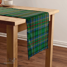 Scottish Cockburn (Coburn) Modern Clan Tartan Table Runner Clan Tartan Table Runner - Crest Classic Scottish Plaid Tartan Plaid
