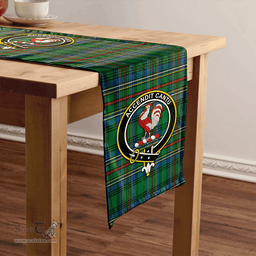 Scottish Cockburn (Coburn) Modern Clan Tartan Table Runner Clan Tartan Table Runner - Crest Classic Scottish Plaid Tartan Plaid