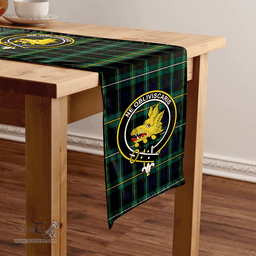 Scottish Campbell of Argyll Modern 2 Clan Tartan Table Runner Clan Tartan Table Runner - Crest Classic Scottish Plaid Tartan Plaid